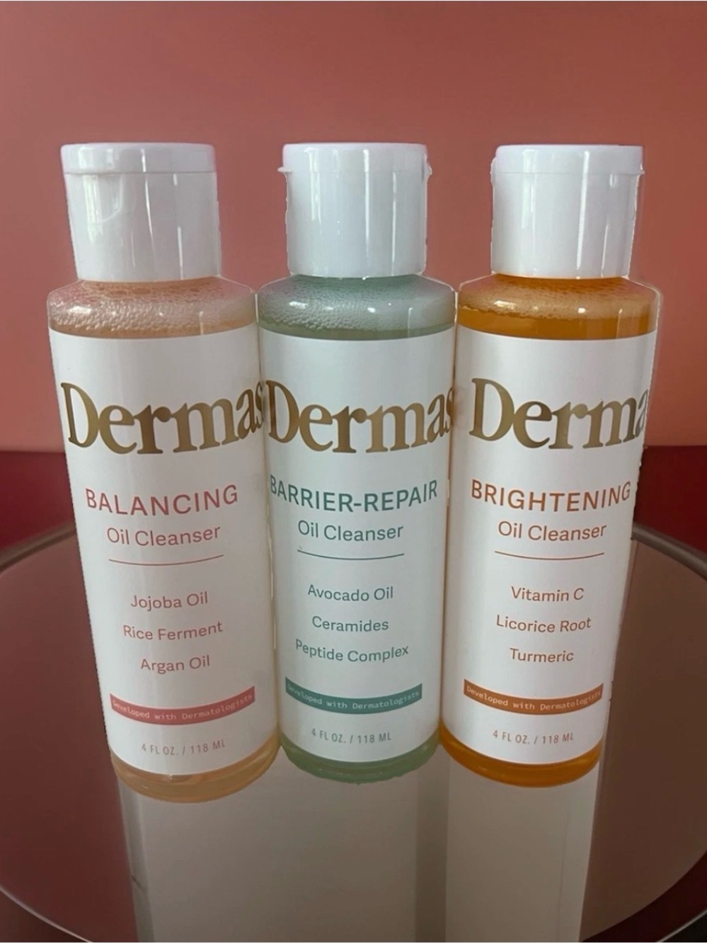 Set of 3 Dermasil oil cleansers
